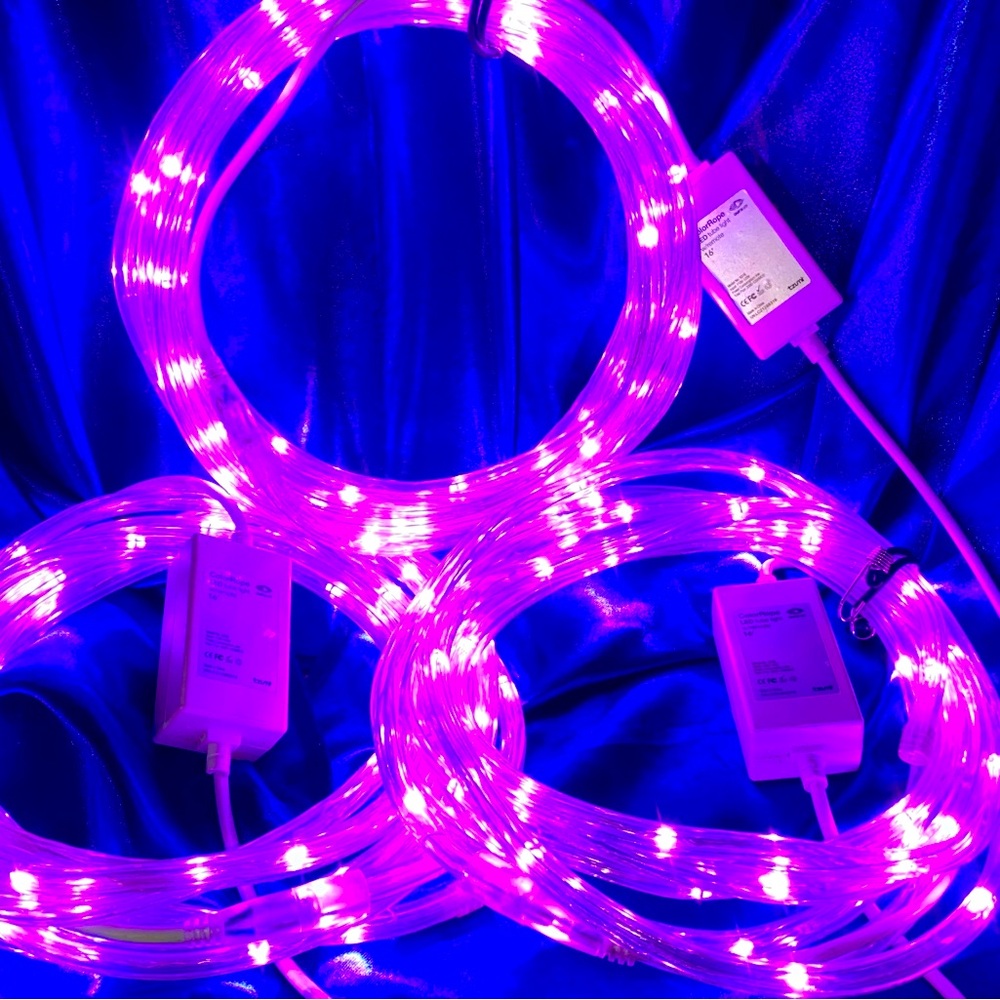 INDOOR/OUTDOOR 16 ft’ LED ROPE LIGHTS SET OF (3) with REMOTE